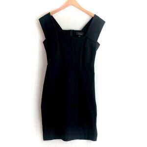 Roland Mouret for Banana Republic black mini dress LBD little black dress sz 12